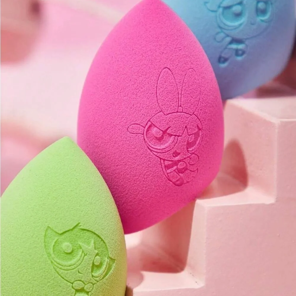 The Powerpuff Girls 3pcs Set Blossom, Bubbles, Buttercups makeup Sponge Set